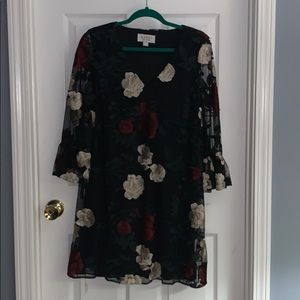 Floral Cocktail Dress-Multi Color